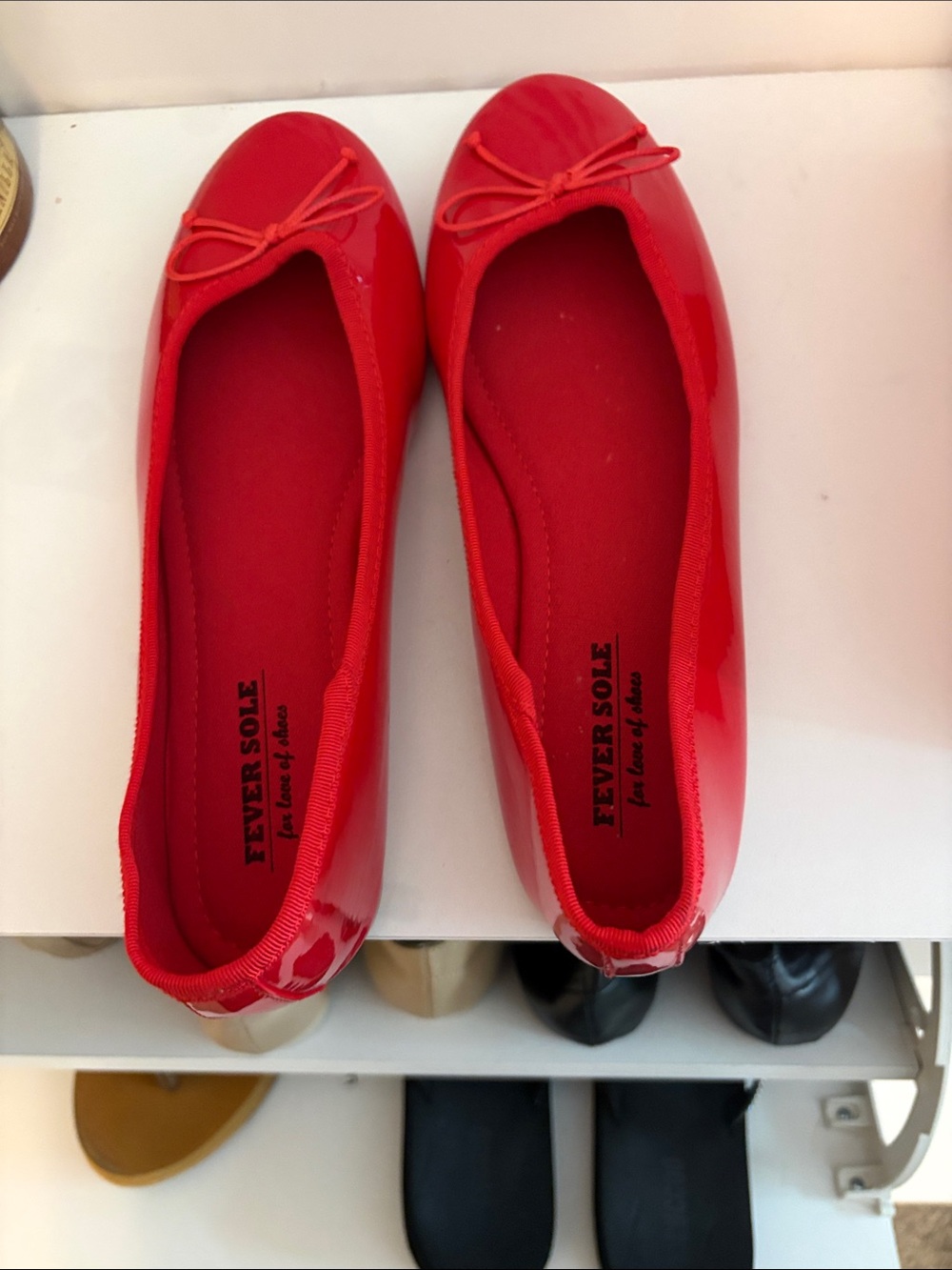 Women's Red Ballet Flats